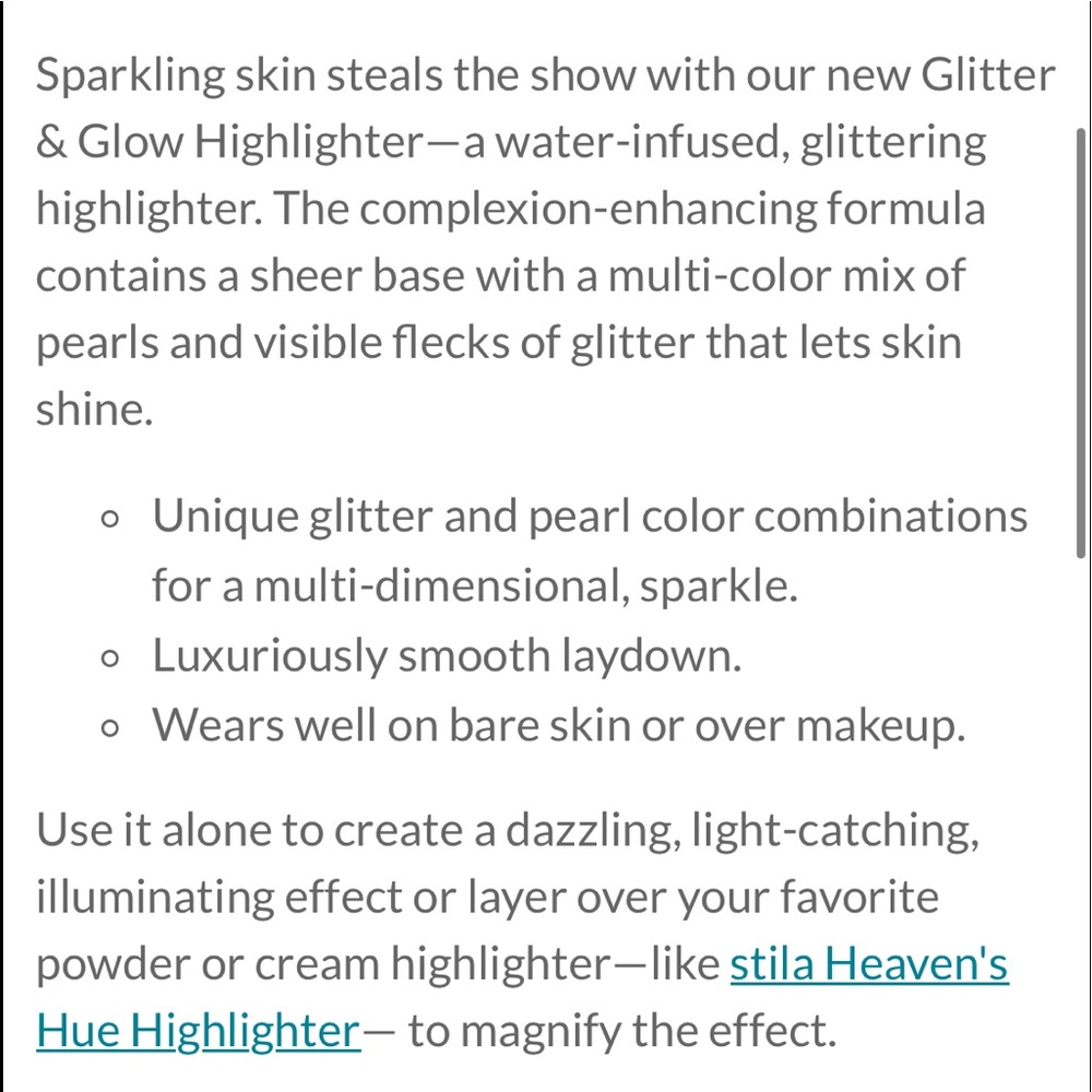 Stila Glitter & Glow Highlighter & Eyeshadow - Picture 6 of 8